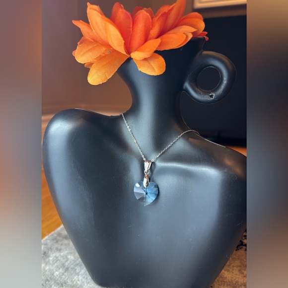 Swarovski Blue Crystal Pendant - Picture 6 of 12